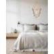 Suspension murale "Lotus" 75cm en bois & rotin | Esprit Bohème Chic