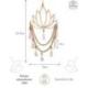 Suspension murale "Lotus" 75cm en bois & rotin | Esprit Bohème Chic