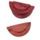 Déclassé - Lot de 15 présentoirs à Bijoux en bois massif rouge