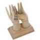 Mains porte-bagues / Présentoir à cartes de visite en Bois massif  brut
