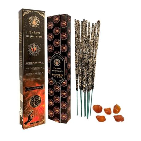Encens Rituel "Santal & Cornaline" 25gr | Parfum de Gemmes