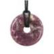 Donut ou Pi Chinois en Lépidolite 30mm + cordon - Pendentif ou bracelet Donut ou Pi Chinois en Lépidolite 30mm + cordon - Pendentif ou bracelet