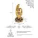 Ornement "Main de Bouddha" dorée 21cm | Décoration Spirituelle