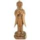 Grande statue de Bouddha debout 60cm bois massif brut sculpté main