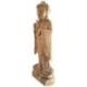 Grande statue de Bouddha debout 60cm bois massif brut sculpté main