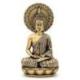 Statue Bouddha Zen Doré 24cm | Décoration Spirituelle