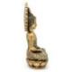 Statue Bouddha Zen Doré 24cm | Décoration Spirituelle