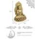 Statue Bouddha Shakyamuni Doré 26cm | Décoration Spirituelle