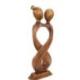 Sculpture sur bois "Amour Infini" 30cm en bois | Cadeau Couple Amoureux