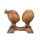 Sculpture sur bois "Amour Infini" 30cm en bois | Cadeau Couple Amoureux