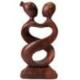 Statuette Couple "Amour Infini" 20cm en bois | Art Romantique