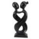 Statue Abstraite Couple "Amour Infini" 30cm bois | Souvenir éternel