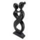 Statue Abstraite Couple "Amour Infini" 30cm bois | Souvenir éternel