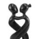 Statue Abstraite Couple "Amour Infini" 30cm bois | Souvenir éternel