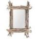 Miroir rectangulaire en bois flotté 60x40cm | Déco "Bord de Mer"
