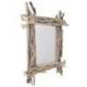 Miroir rectangulaire en bois flotté 60x40cm | Déco "Bord de Mer"