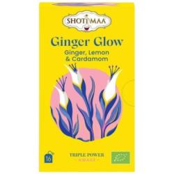 Infusion Bio "Ginger Glow" Gingembre, Citron & Cardamome | Shoti Maa - Gamme Triple Pouvoir