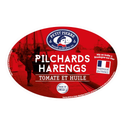 Pilchards harengs à la tomate et huile