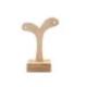 Présentoir / Support à boucles d'oreilles en bois 10cm | Finition "Bois brut naturel"