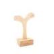 Présentoir / Support à boucles d'oreilles 10cm en bois brut