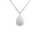 Collier Pierre de Lune Blanche AAA | Pendentif pierre roulée + chaîne acier