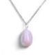 Collier Opale rose des Andes - pendentif pierre roulée + chaîne