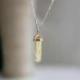 Collier pointe en Citrine AAA | Pendentif en pierre + chaîne