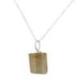 Collier petite pointe en Citrine brute facettée - Pendentif en pierre + chaîne