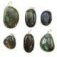 Collier Labradorite de Madagascar - pendentif pierre roulée + chaîne