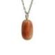 Collier Pierre de Soleil | Pendentif pierre roulée + chaîne argentée