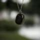 Collier Shungite | Pendentif pierre roulée + chaîne acier