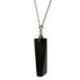 Collier Shungite | Pendentif pierre taillée + chaîne acier