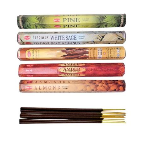 Assortiment d'encens - Bouquet "Hiver Enchanté" 5 parfums / 100 bâtons | HEM Édition Limitée