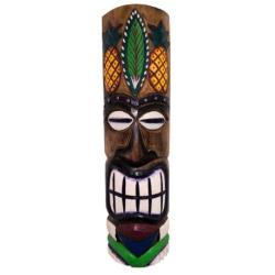 Masque Tiki Polynésien 50cm en Bois | Inspiration Hawaï