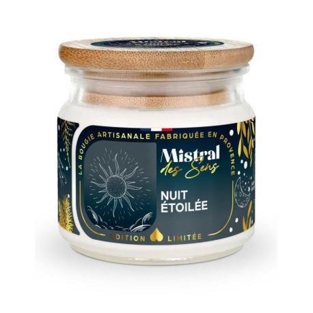 Bougie Parfumée "Nuit Étoilée" Édition Limitée - 40 heures 150ml | Mistral des Sens