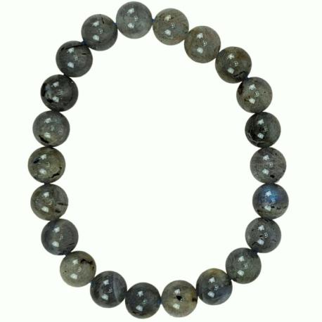 Bracelet en Labradorite AB | Boules 8mm