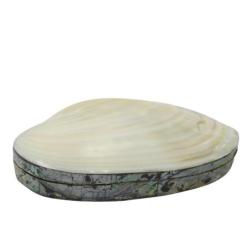 Boîte à bijoux en coquillage et marqueterie de nacre