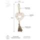 Suspension Bohème Coeur en Coquillages et Perles de Bois | Savoir-faire de Bali