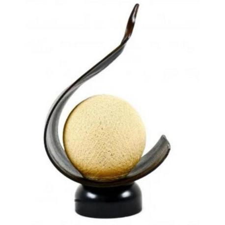 Lampe Ethnique en Feuille de cocotier Naturelle | Fabrication artisanale