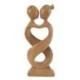 Statue Abstraite Couple "Amour Infini" 30cm en bois | Unique et Inoubliable