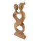 Statue Abstraite Couple "Amour Infini" 30cm en bois | Unique et Inoubliable