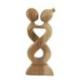 Sculpture Couple « Amour Infini » 20cm en Bois Naturel | Cadeau pour Couple Amoureux