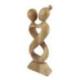 Sculpture Couple « Amour Infini » 20cm en Bois Naturel | Cadeau pour Couple Amoureux