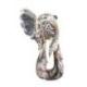 Tête d'éléphant murale en bois 40cm | Style trophée de chasse