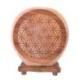 Lampe de Sel de l'Himalaya motif Fleur de Vie interchangeable 5Kg