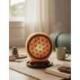 Lampe de Sel de l'Himalaya motif Fleur de Vie interchangeable 5Kg