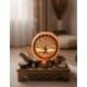 Lampe de Sel de l'Himalaya motif Arbre de Vie interchangeable 5Kg