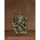 Statuette Ganesh en laiton 12cm. Artisanat asiatique.