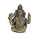 Statuette Ganesh en laiton 12cm. Artisanat asiatique.