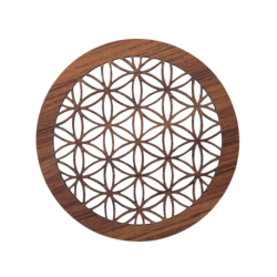 Décor magnétique interchangeable pour lampe de sel | motif "Fleur de Vie"